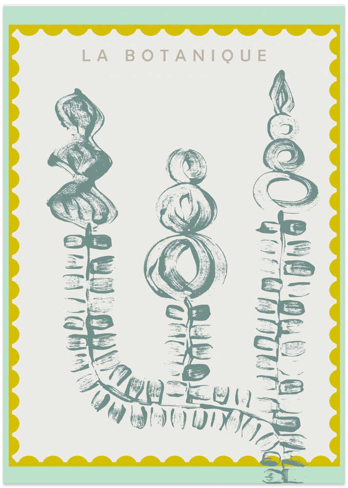 Botanical Shapes in a Pastel Palette