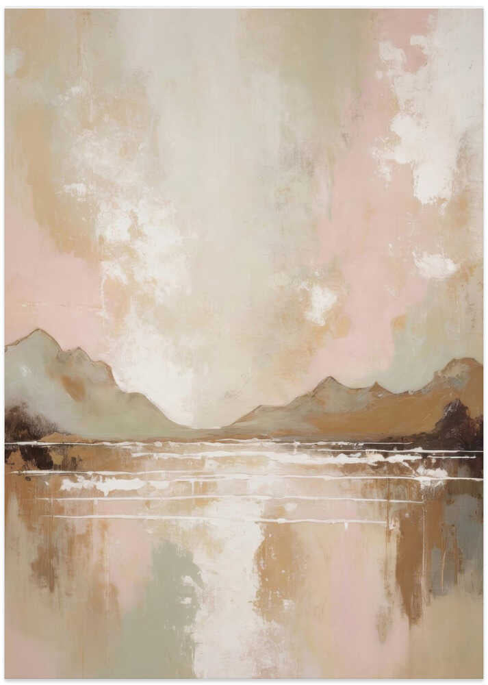 Mountains And A Reflective Water