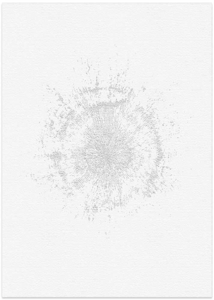 Circular Pattern On A White Canvas