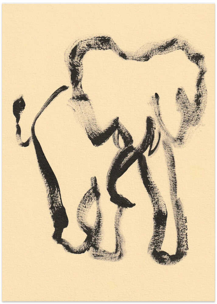 Brushstroke Elephant
