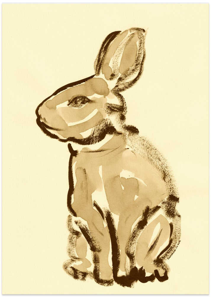 Sepia Hare Sketch