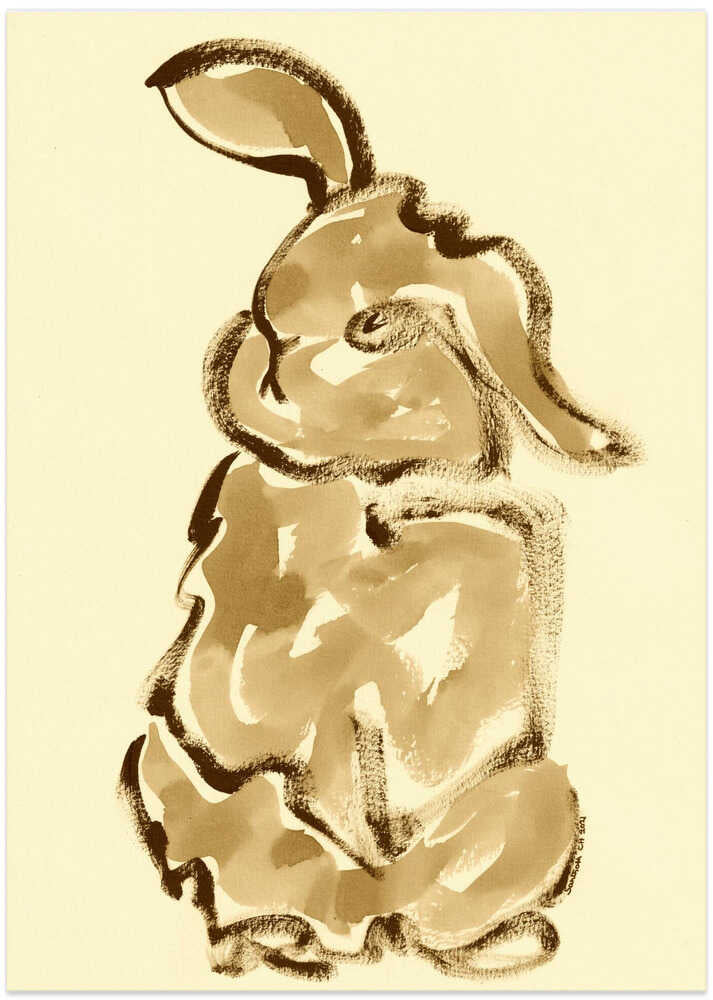 Gentle Rabbit Silhouette