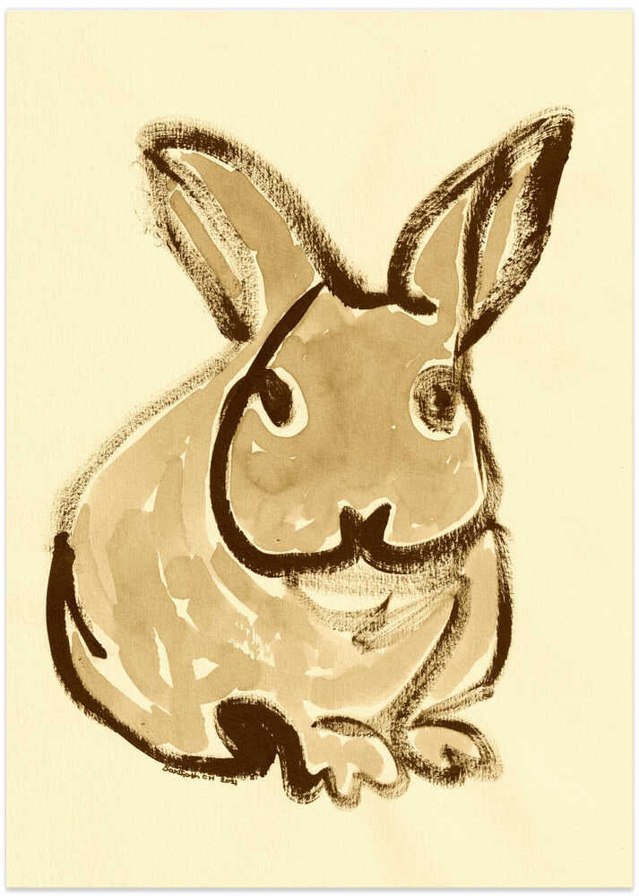Whimsical Bunny Sketch