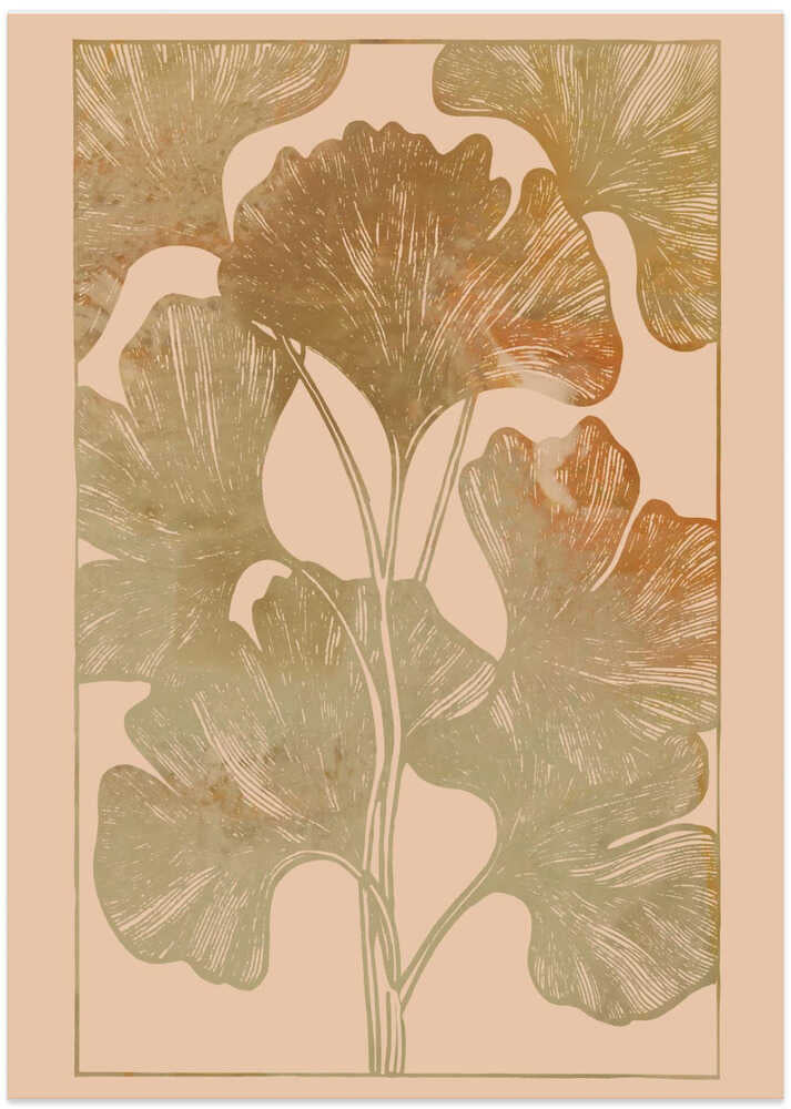 Golden Ginkgo Leaves