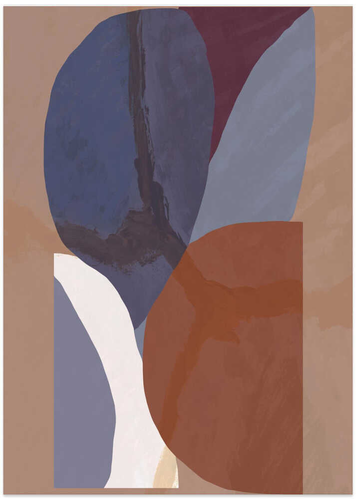 Geometric Shapes In Muted Colorful Tones