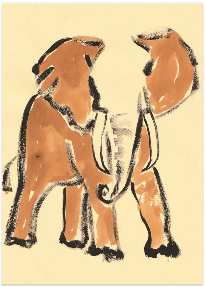 Gentle Elephant Stroll