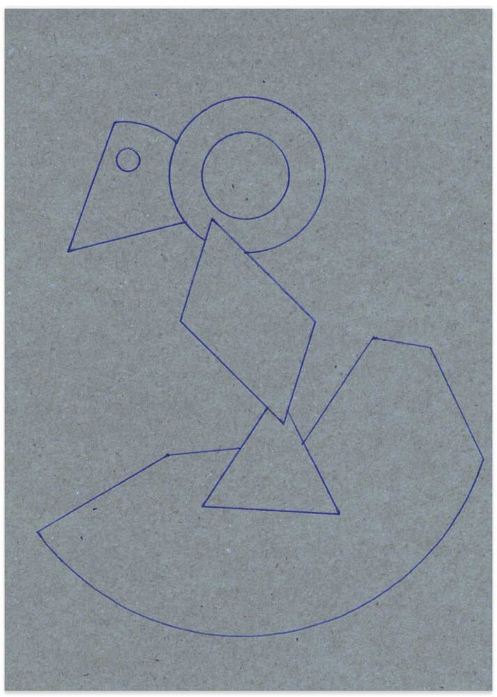 Geometric Bird Outline