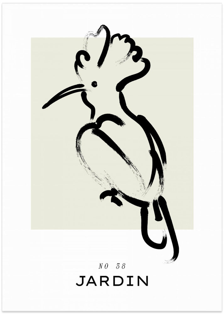 Elegant Avian Brushstroke