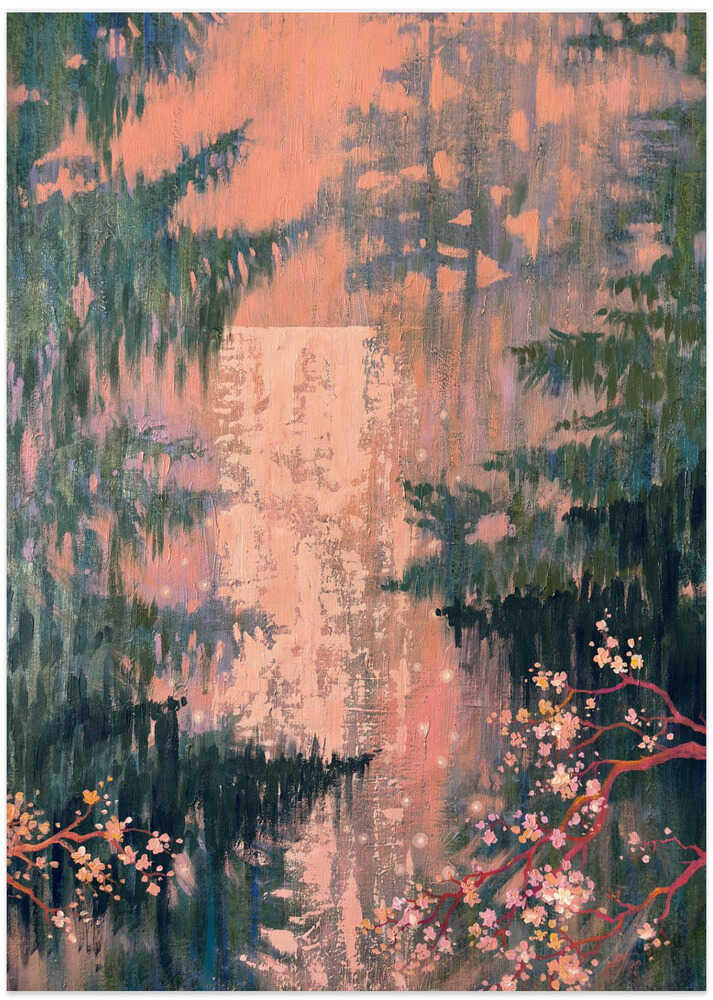 Sakura Waterfall Landscape