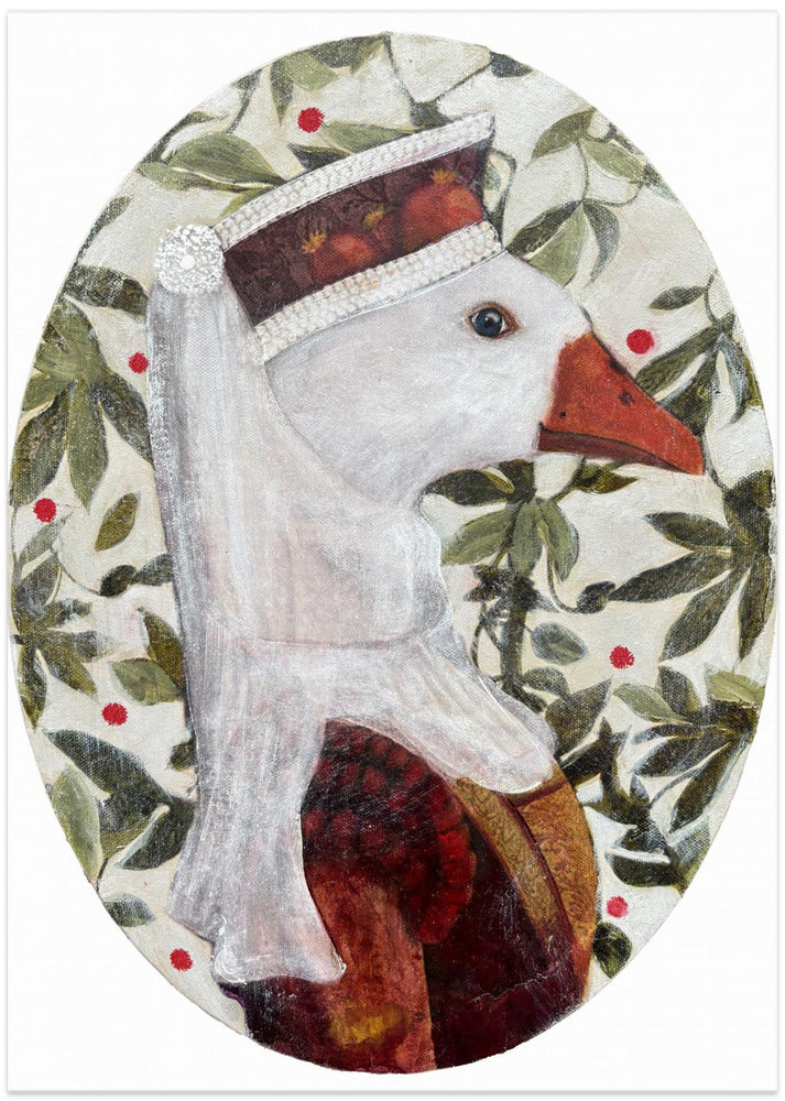 Cata With Green Leafs