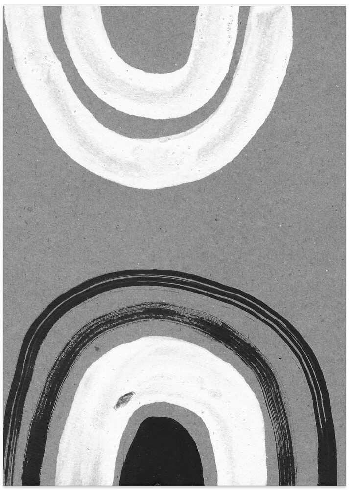 Concentric Circles In Black And White