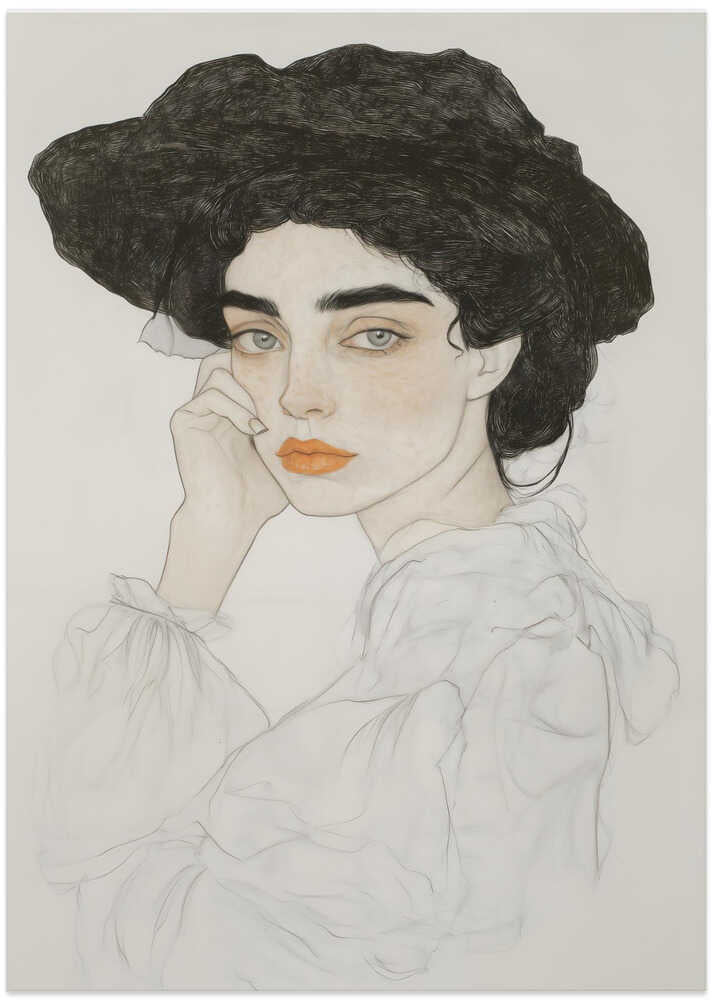 Portrait of a Woman with Expressive Eyes