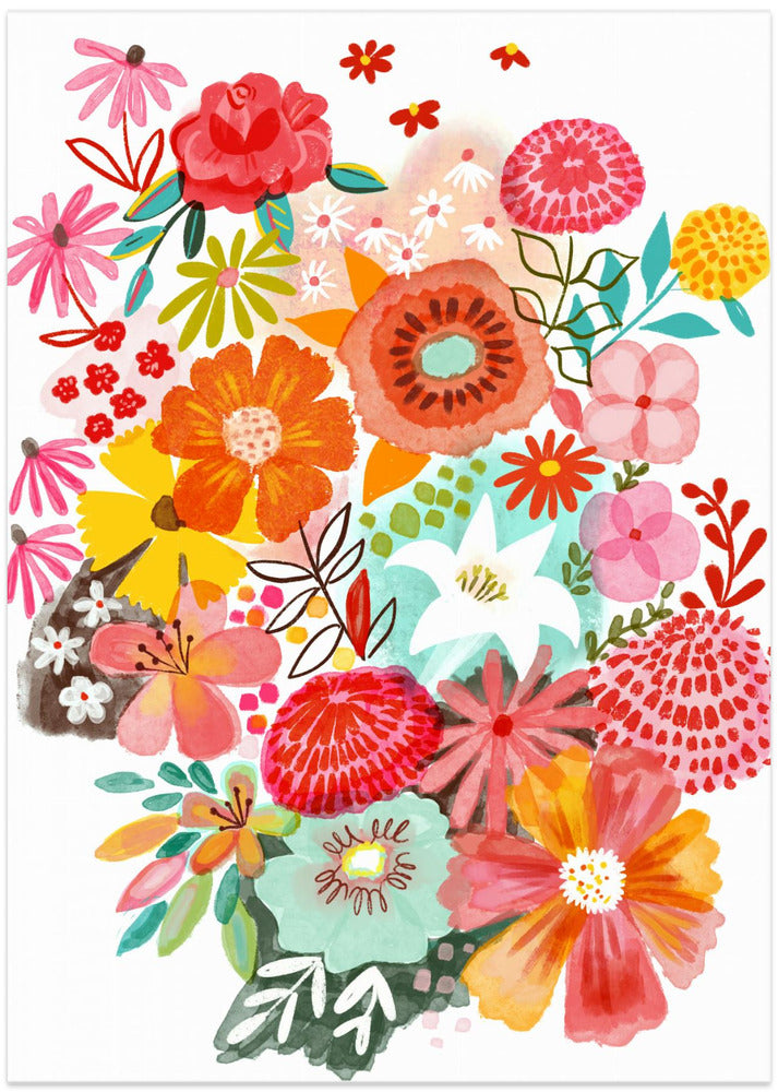 Summer Garden In Full Bloom