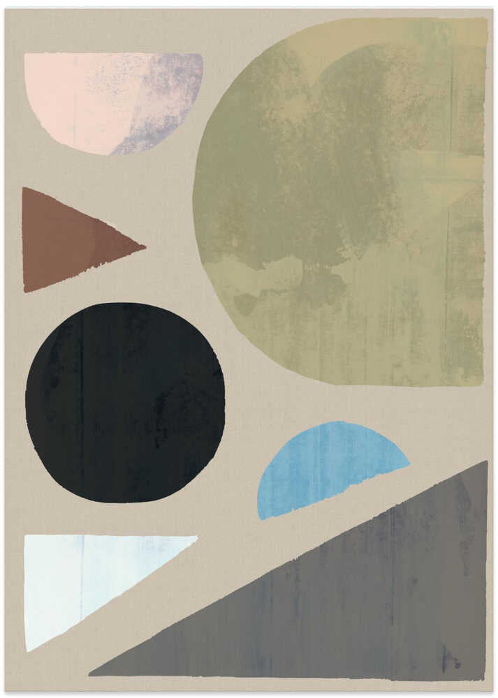 Abstract Shapes in Muted Tones