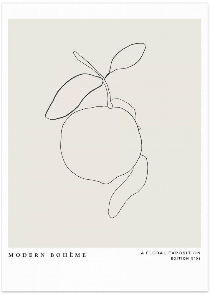 Lemon Linework Elegance