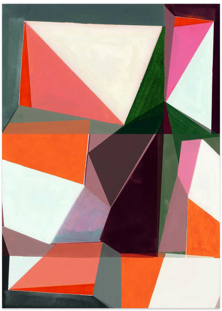 Geometric Abstract in Vibrant Hues