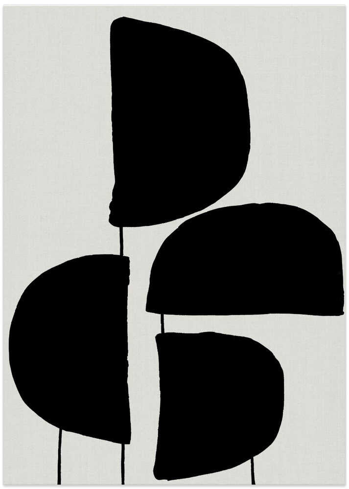 Minimalist Black Abstract Forms