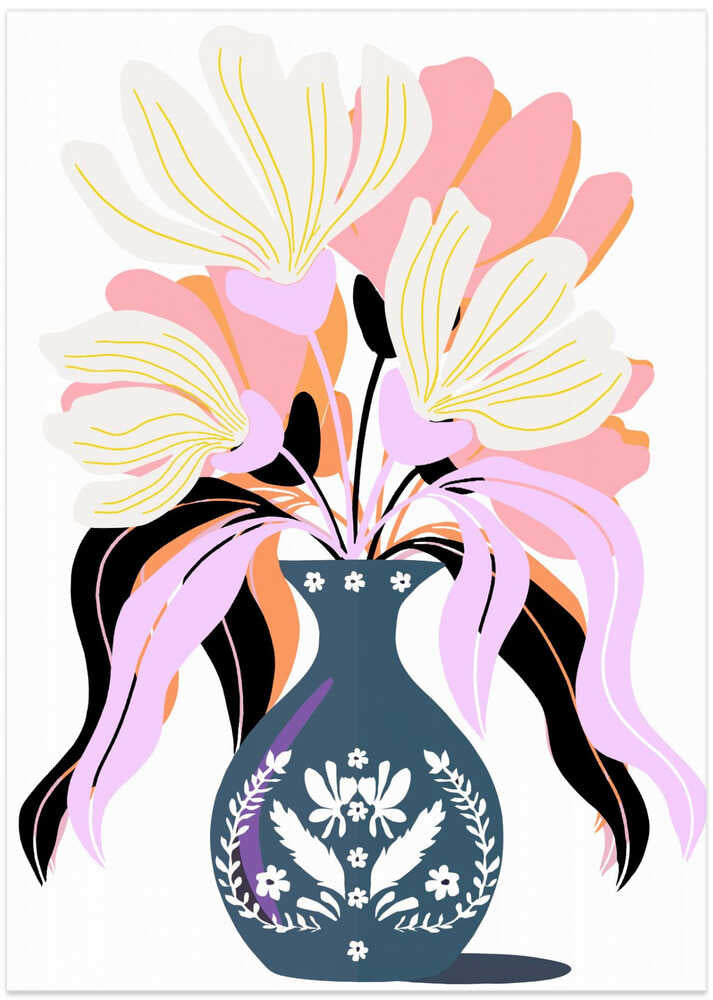 Floral in a Decorative Vase