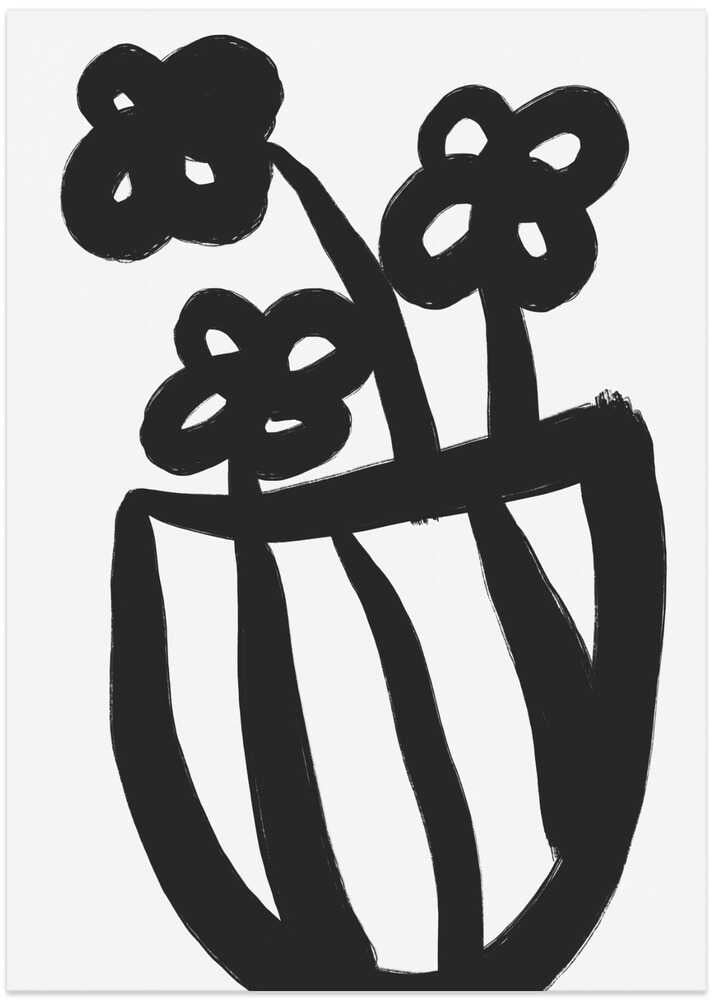 Bold Blossoms in Vase