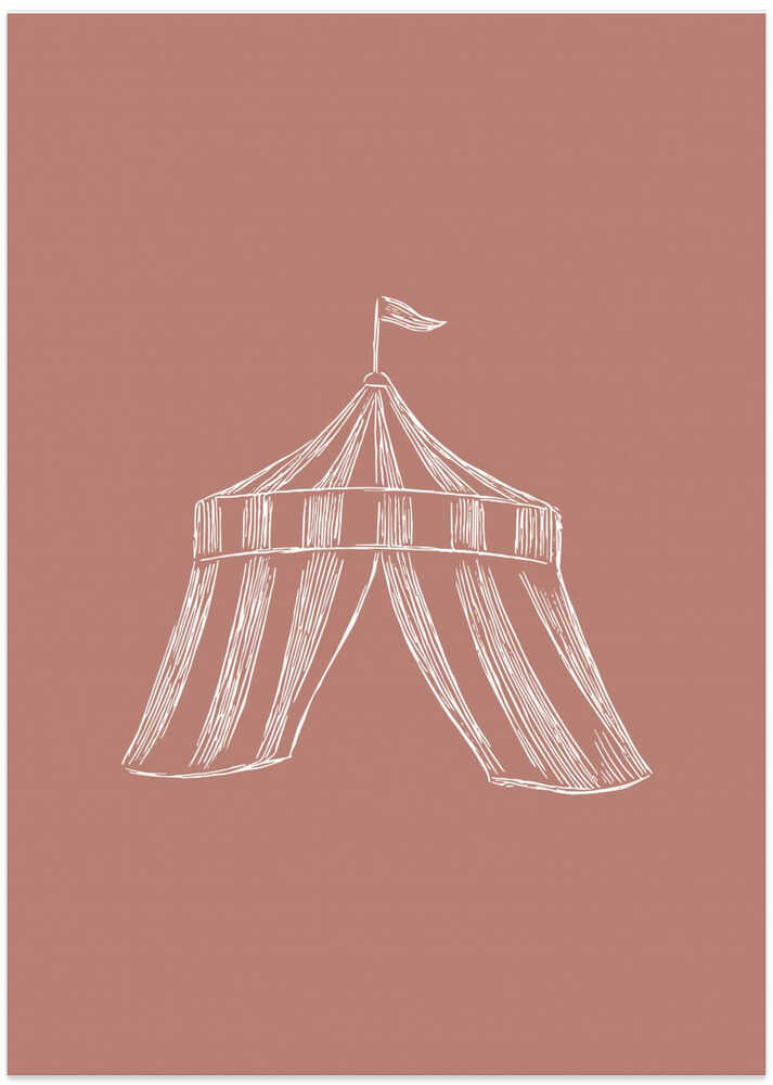 Circus Tent Vintage Red