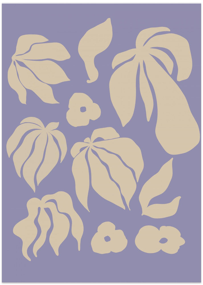 Lilac Leaf Silhouettes
