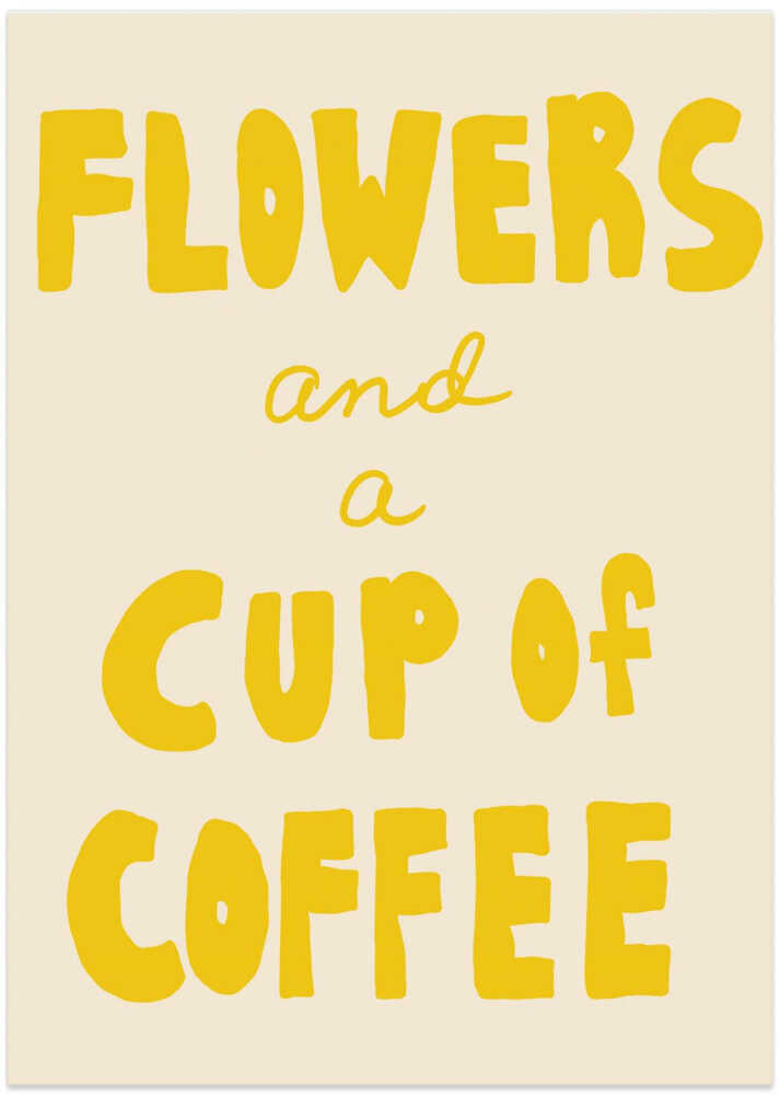 Flowers and a Cup of Coffee