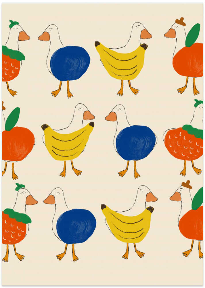 Ducks and Fruits Patterns