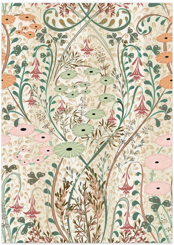 Meadow Scent Earthy Hues Pattern