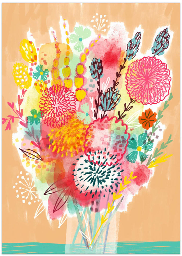 Vibrant Abstract Bouquet