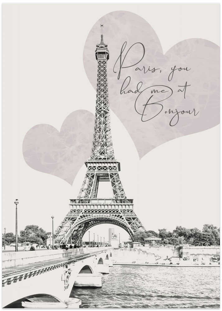 Eiffel Tower With The Phrase