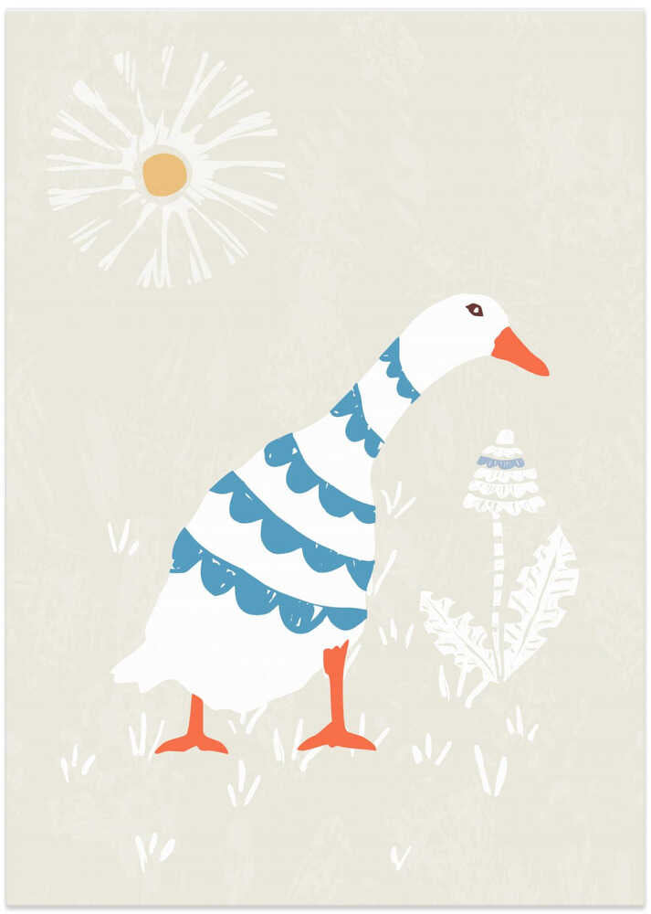 Goslings In The Sunshine