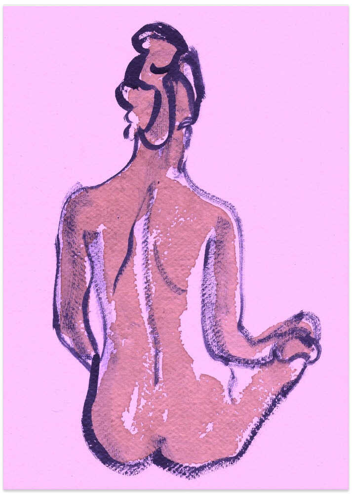 Serene Pink Silhouette