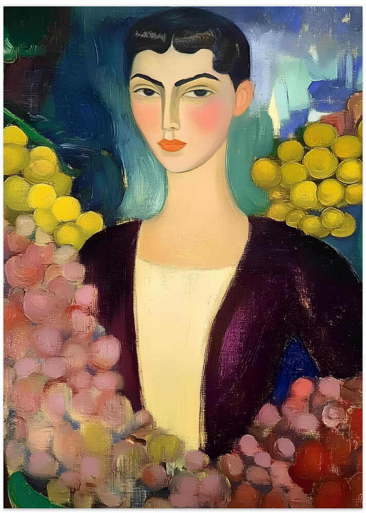 Woman With Grapes