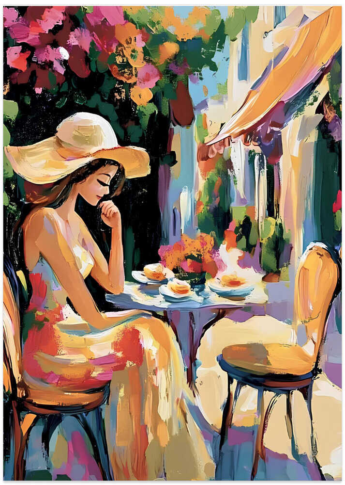 Girl At the Cafe