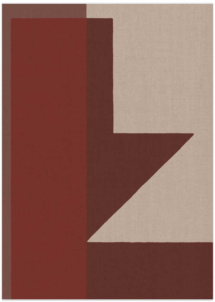 Red Geometric Composition