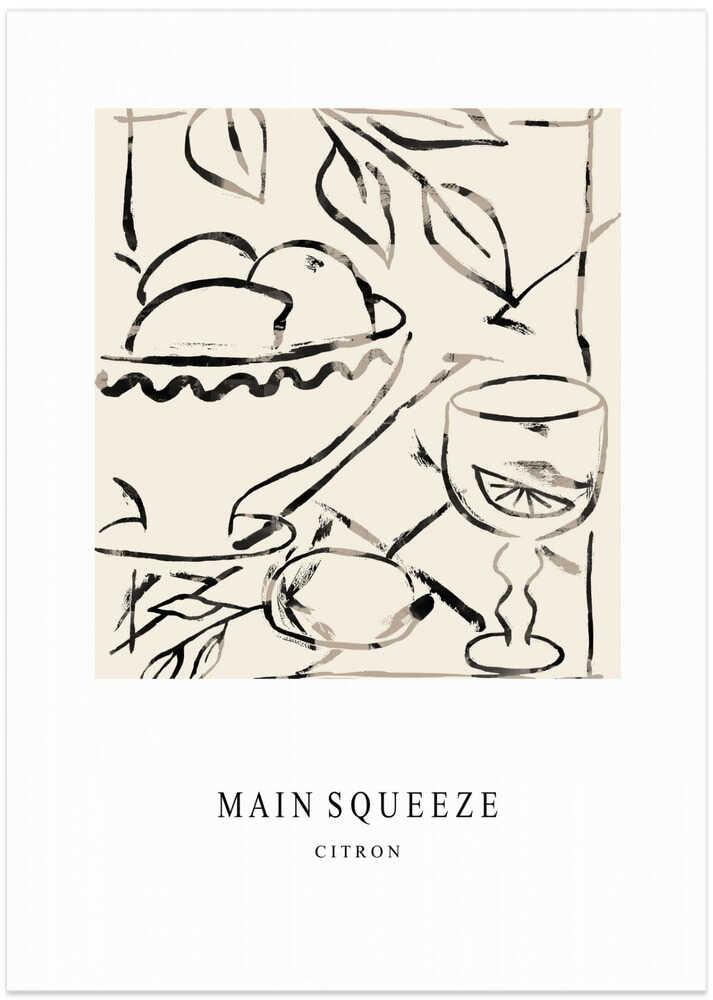 Abstract Fruit Bowl And Glass