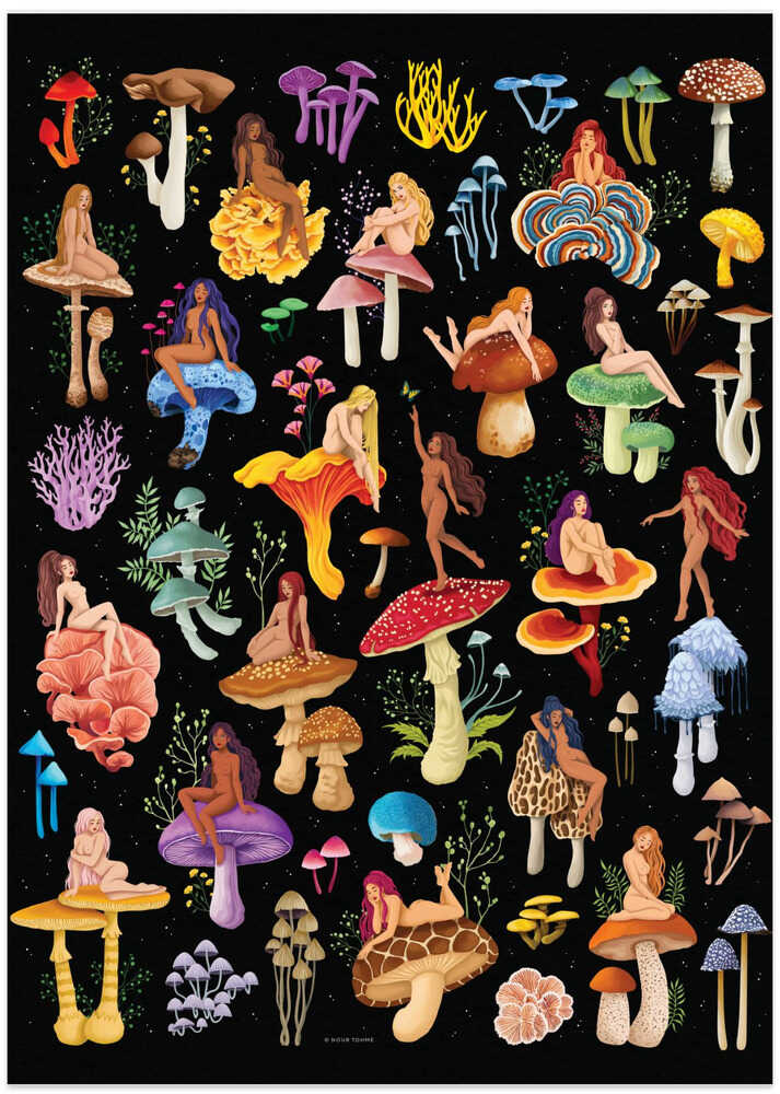 Mushroom Nymphs Dark