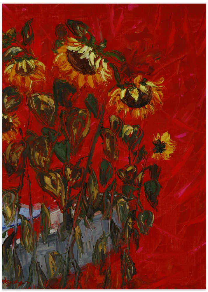 sunflower oil on canvas