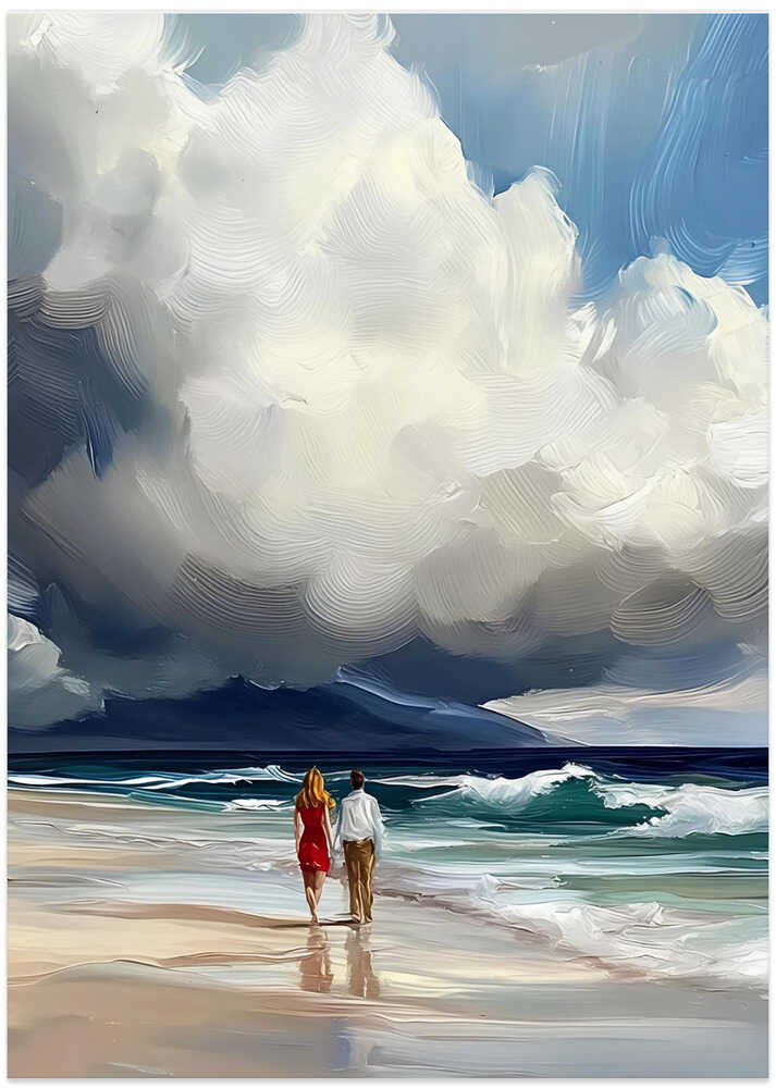 Couple Walking On the Beach