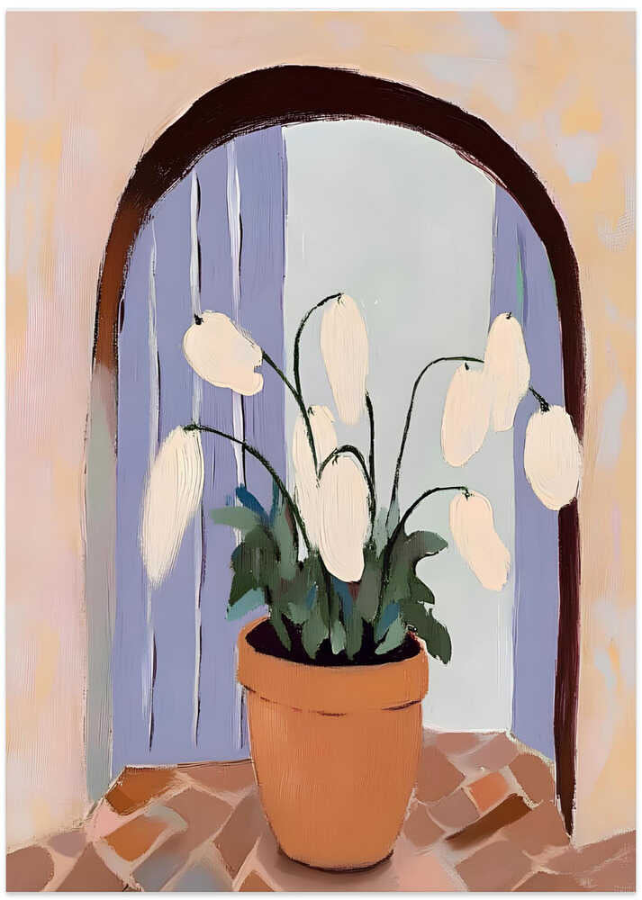 Snowdrops In a Pot