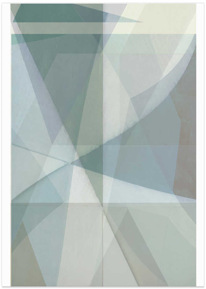 Soft Pastel Shades Forming Geometric Shapes