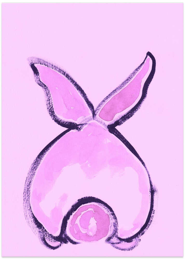 Pink Bunny Embrace