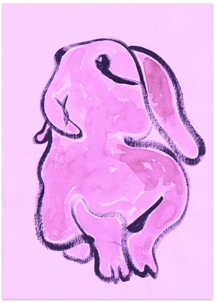 Pink Bunny Abstraction