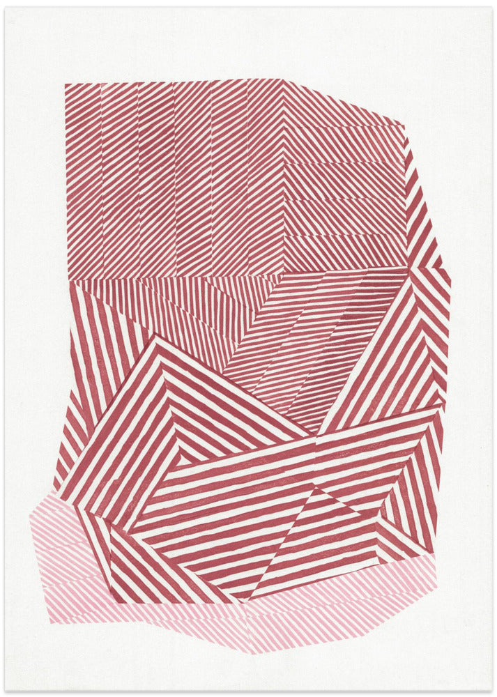 Striped geometric shape