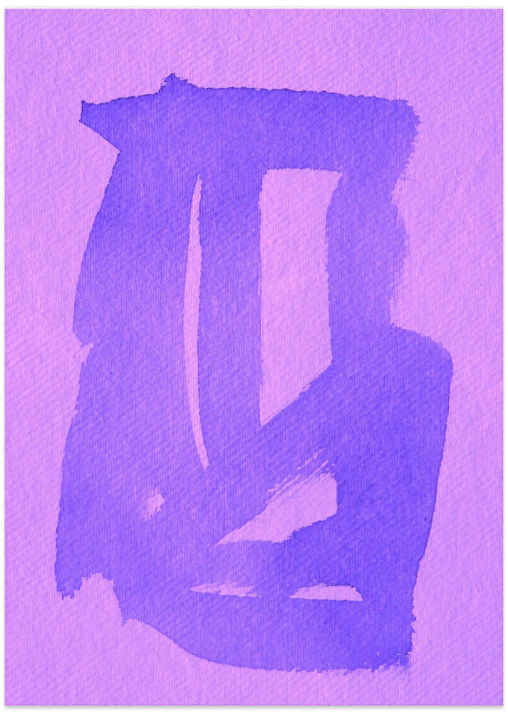 Bold Lavender Brushstrokes