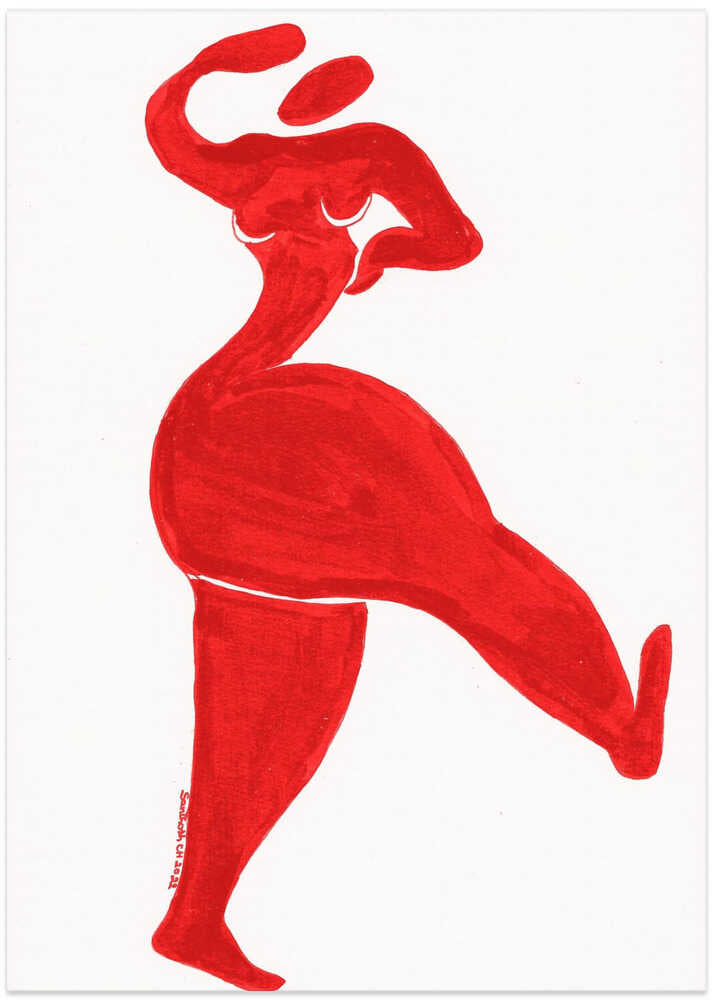 Red Silhouette Dance