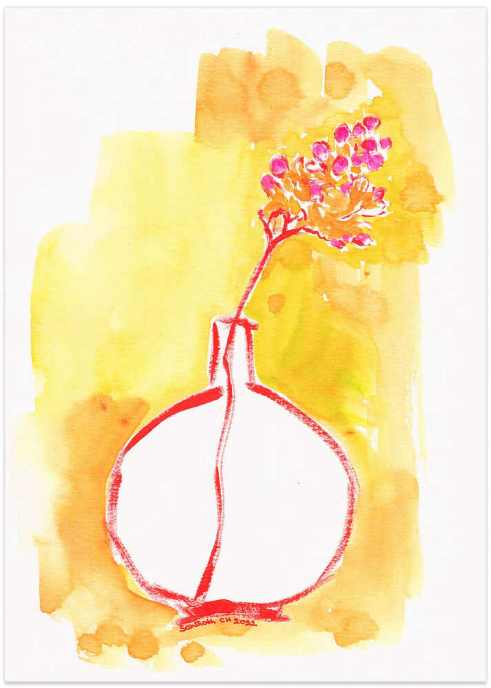 Minimalist Vase Sketch