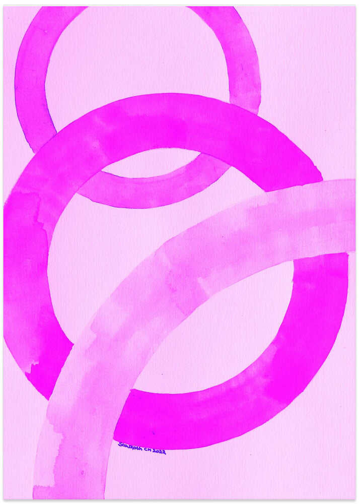 Magenta Circles Dance