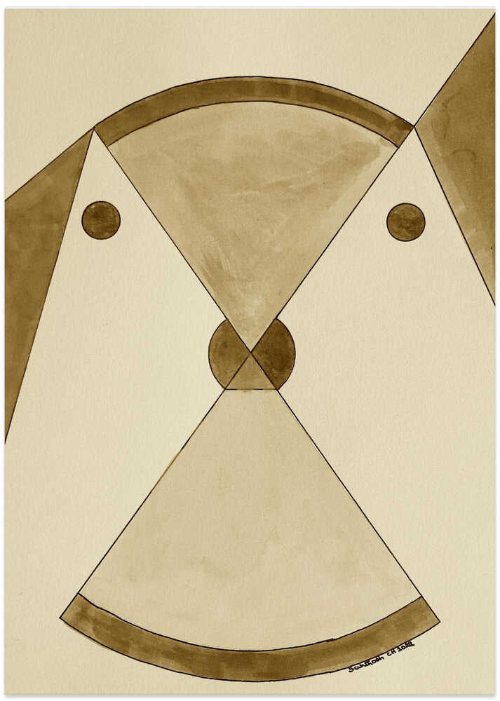 Symmetrical Brown Shapes