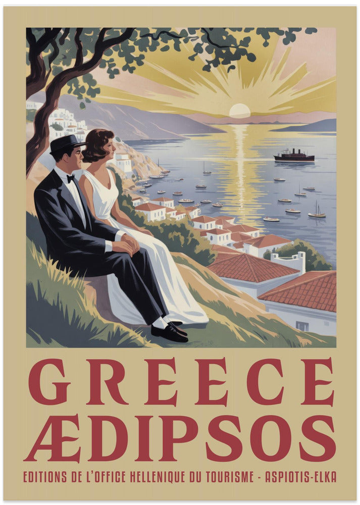 Greece Vintage Travel Poster